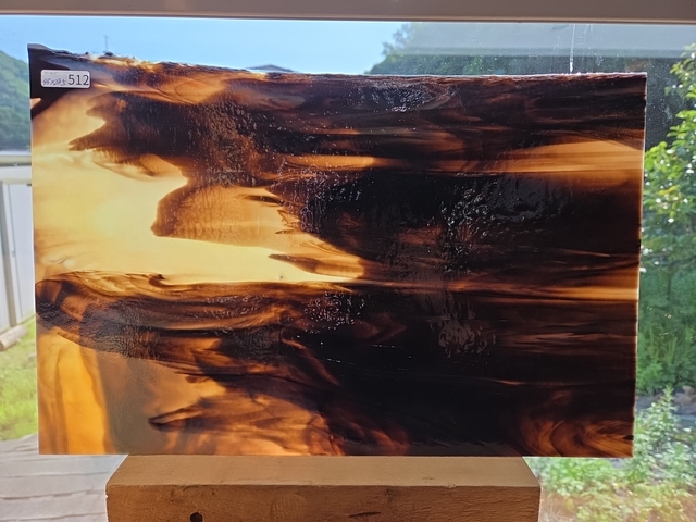 #512　YGアンキャット　ブラック/アイボリー/オレンジ　サイズ：約450ｘ285ｍｍ