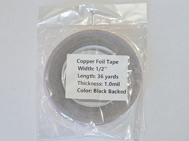 カパーテープ 1/2インチ(12.7mm)ブラックバック made in China【LPL可】