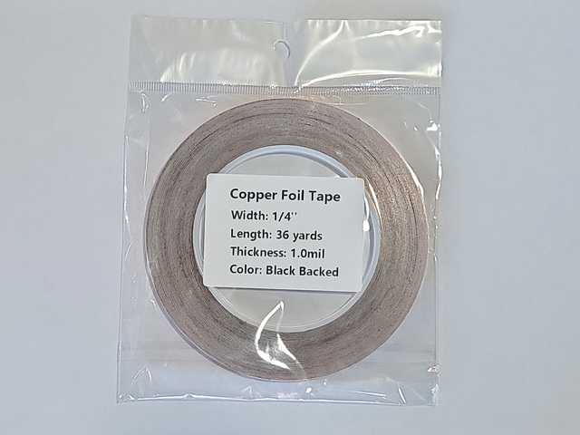 カパーテープ 1/4インチ(6.4mm)ブラックバック made in China【LPL可】