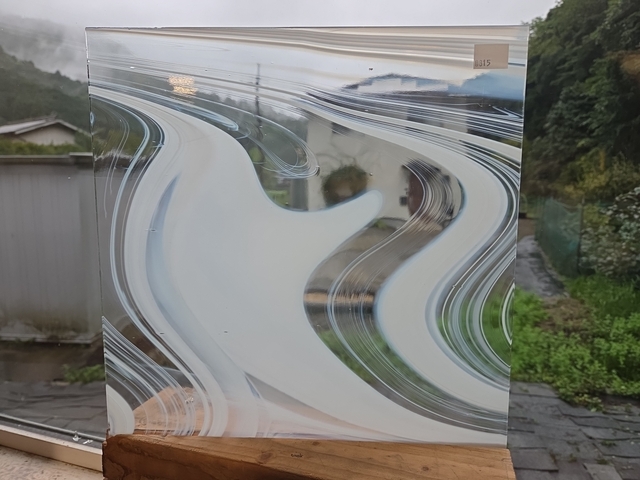 #815 スペクトラムBR-308　クリア/ホワイト　バロックー　サイズ：約300ｘ300ｍｍ