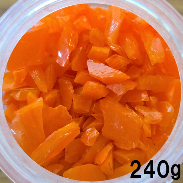 【旧在庫・お買い得品】OGTフリット F7-2702-F(Orange Opal）240ｇ　(COE96)《LP可》