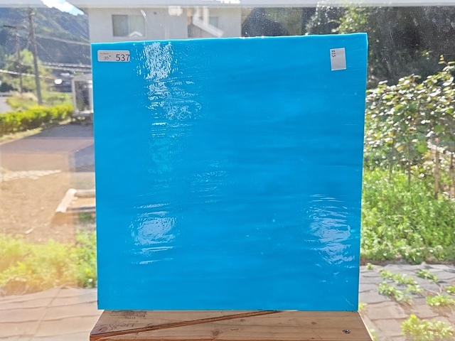 #537 YGアンキャット/ブルーOP　サイズ：約300ｘ300ｍｍ