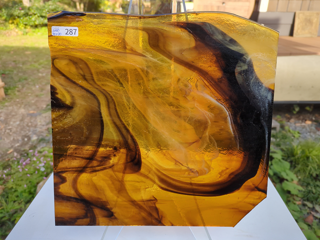 #287 YGアンキャット アンバー/ブラウン サイズ：約300ｘ300ｍｍ