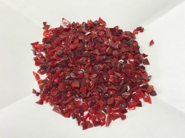 OGTフリット　F5-615-96(Lipstick Red Opal）100ｇ　膨張係数96《LP可》