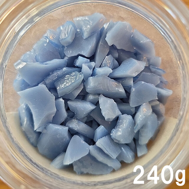 【旧在庫・お買い得品】OGTフリット F7-079-F(Chambray Opal）240ｇ　(COE96)《LP可》