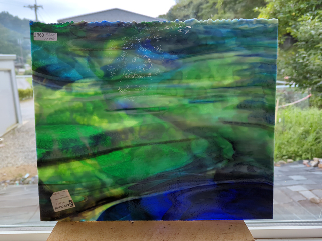 #60 OLDウロボロス/コバルトブルー・エメラルドグリーン  サイズ：約375ｘ310ｍｍ