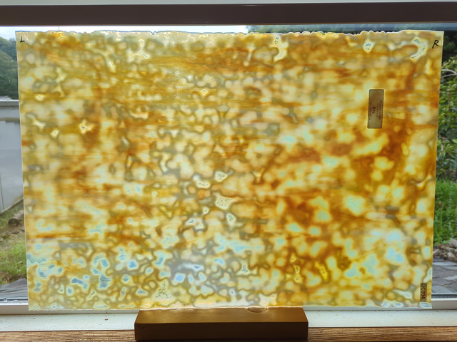 ＃94　オセアナ619　ホワイトオパール/シルバーイエロー