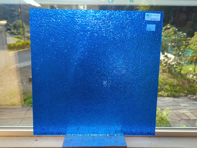 #158 ココモ/ブルー　サイズ：約350ｘ350ｍｍ