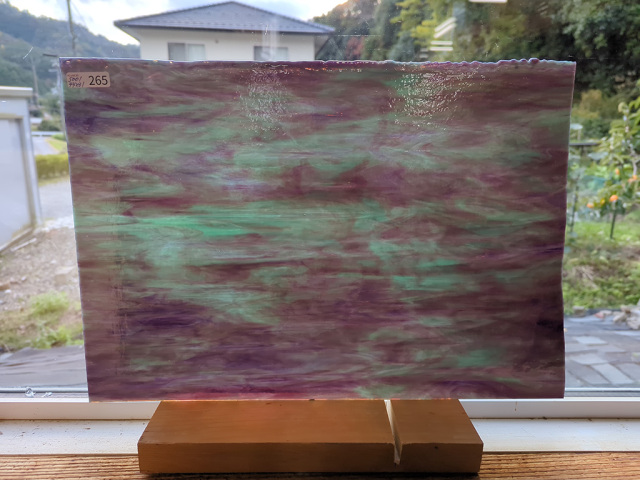 #265 YGアンキャット パープル・ミントグリーン/サイズ：約440ｘ310ｍｍ