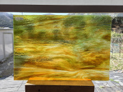 #395 YGアンキャット/アンバー・グリーン　サイズ：約450ｘ300ｍｍ