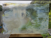 #356 YGアンキャット　クリア・イエロー・ホワイト　サイズ：約450ｘ300ｍｍ