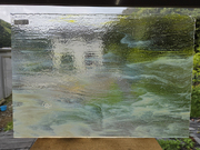 #351 YGアンキャット　クリア・イエロー・ホワイト　サイズ：約450ｘ300ｍｍ