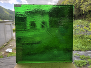 #414 YGアンキャット グリーン/サイズ：約300ｘ300ｍｍ