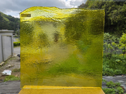 #422 YGアンキャット　イエロー　サイズ：約300ｘ300ｍｍ