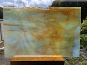 #437 YGアンキャット　オレンジ・ホワイト　サイズ：約450ｘ300ｍｍ