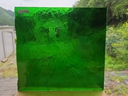 #500　YGアンキャット/グリーン　サイズ：約280ｘ300ｍｍ