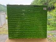 #683 ブルズアイ0141/ダークフォレストグリーン 膨張係数90(COE90) サイズ：約300ｘ250ｍｍ