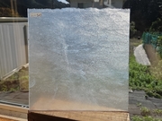 #545　YGアンキャット　アイスホワイト　サイズ：約300ｘ310ｍｍ