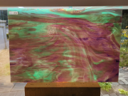 #302 YGアンキャット パープル・ミントグリーン/サイズ：約460ｘ310ｍｍ