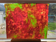 #100 OLDオセアナ611/グリーン・レッド  サイズ：約400ｘ480ｍｍ