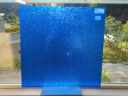 #158 ココモ/ブルー　サイズ：約350ｘ350ｍｍ