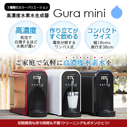 水素水生成器　ガウラミニ　水素水　卓上 高濃度水素水サーバー Gaura mini  在庫限り限定価格【送料無料】