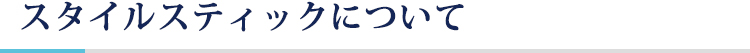 スタイルスティックについて