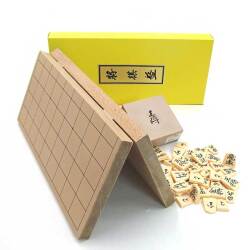木製将棋盤セット 人気のオリジナルP製根付け2個つき 新桂7号折