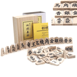 値下げしました❗️【手彫り能面】中将（ちゅうじょう） 檜製・箱付き 木製将棋駒 新発売 分かり易い楷書体 楓一字押し彫り（天童将棋）成付