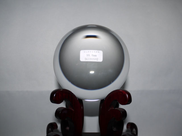 天然本水晶丸玉　99.8ミリ　