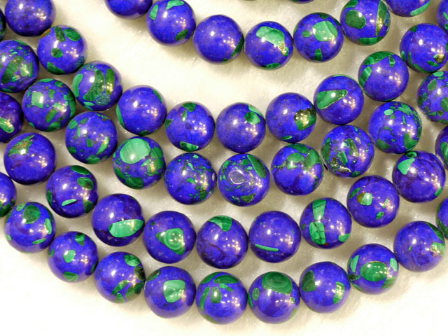 アズライトマラカイト　10ミリ　【bz-azumara-10 】【定型外可】