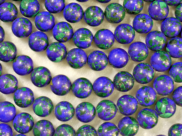 アズライトマラカイト　8ミリ　【bz-azumara-8】【定型外可】