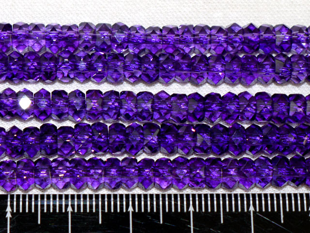 アメジスト 平カット　5×3ミリ（濃）　【bz-ame-hiracut53dark】【定型外可】