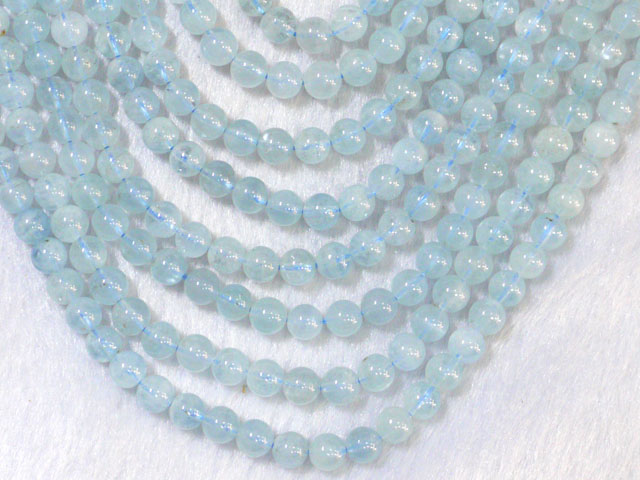 アクアマリン　6ミリ　【bz-aquamarine6】【定型外可】
