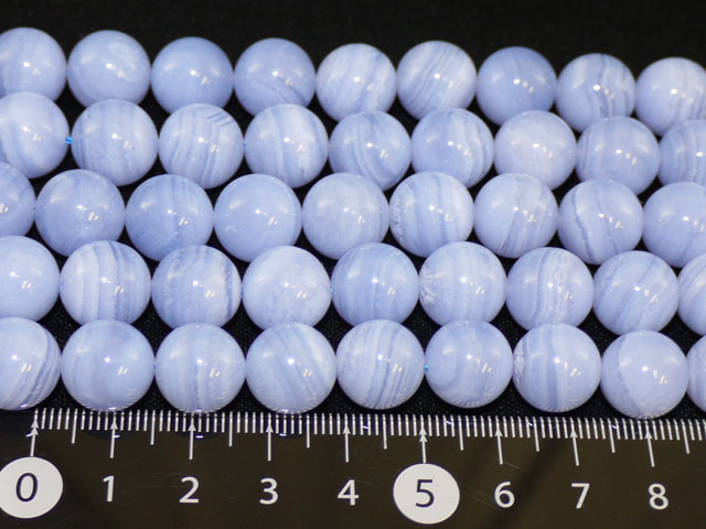 ブルーレースアゲート(ハイグレード)　12ミリ