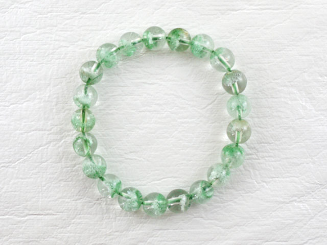 グリーンファントムクオーツ　ブレスレット　9ミリ