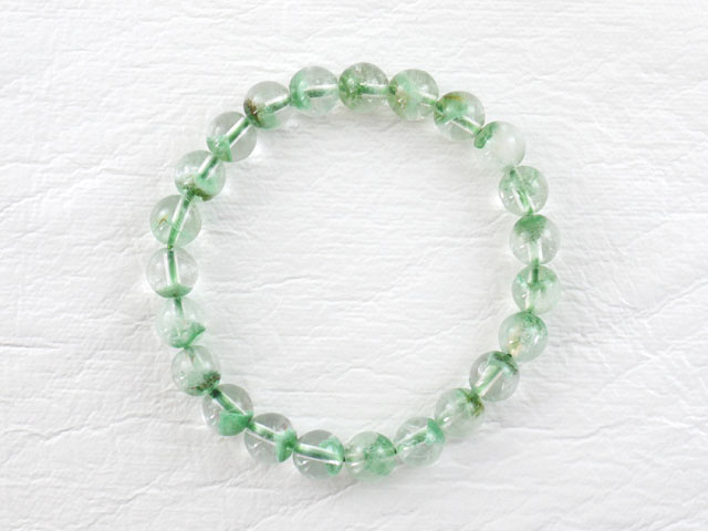 グリーンファントムクオーツ　ブレスレット　8ミリ