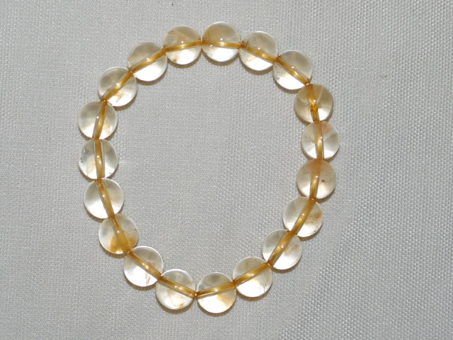 イエローファントムクオーツ　ブレスレット　10ミリ