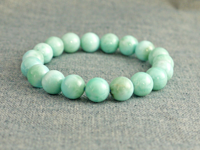 ラリマー ブレスレット 10ミリ 【br-0212-larimar10mm】