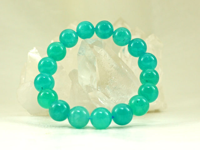アマゾナイト ブレスレット 12ミリ　【br-0250-amazonite12mm】