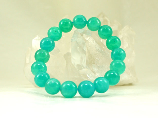 アマゾナイト ブレスレット 12ミリ　【br-0251-amazonite12mm】