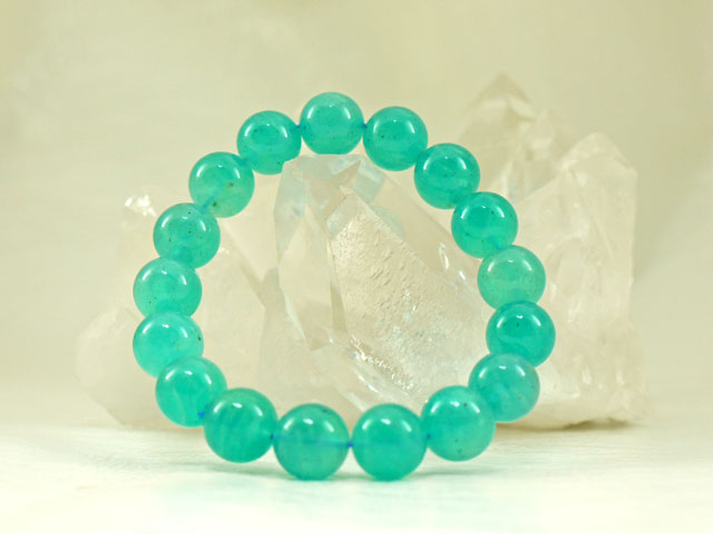 アマゾナイト ブレスレット 12ミリ　【br-0253-amazonite12mm】