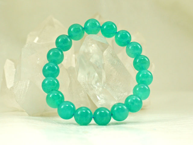 アマゾナイト ブレスレット 11ミリ　【br-0254-amazonite11mm】