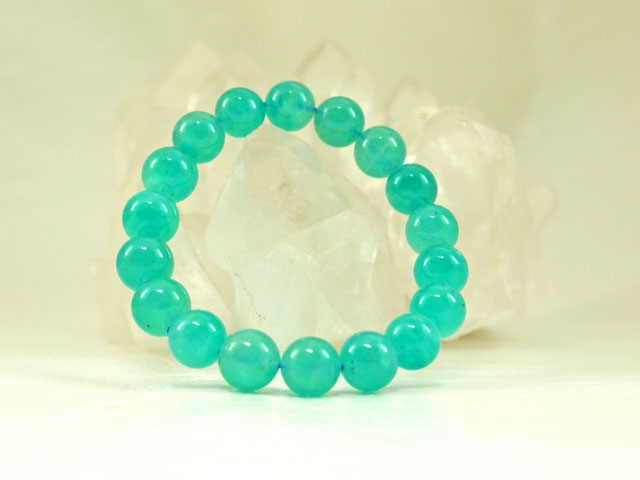 アマゾナイト ブレスレット 10ミリ　【br-0255-amazonite10mm】
