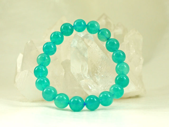 アマゾナイト ブレスレット 10ミリ　【br-0256-amazonite10mm】