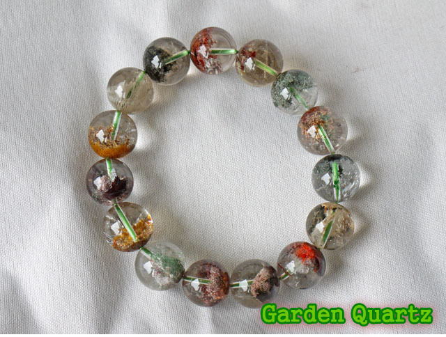 ガーデンクオーツ ブレスレット 15ミリ　【br-0276-garden15mm】
