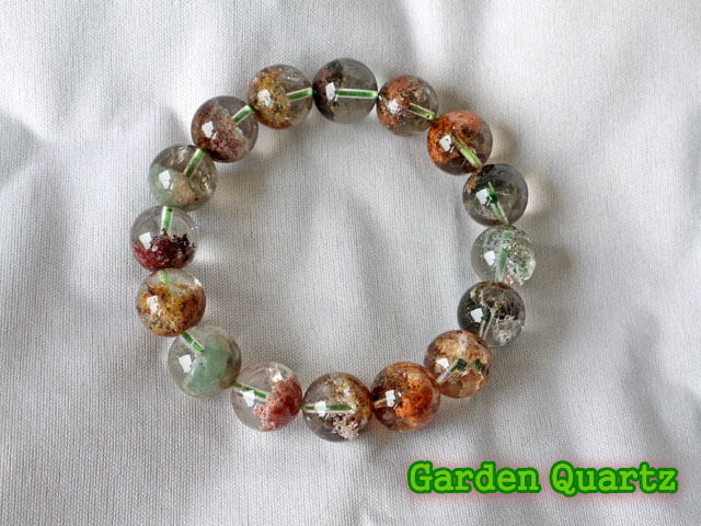 ガーデンクオーツ ブレスレット 14ミリ　【br-0277-garden14mm】