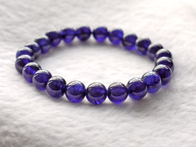 サファイア  ブレスレット 9ミリ　【br-0295-sapphire9mm】