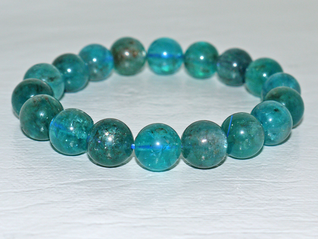 ブルーアパタイト ブレスレット　11ミリ玉
