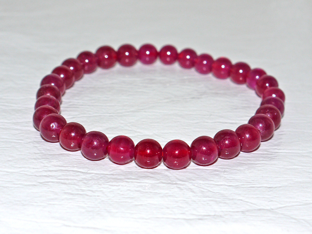 極上ルビー ブレスレット　6ミリ